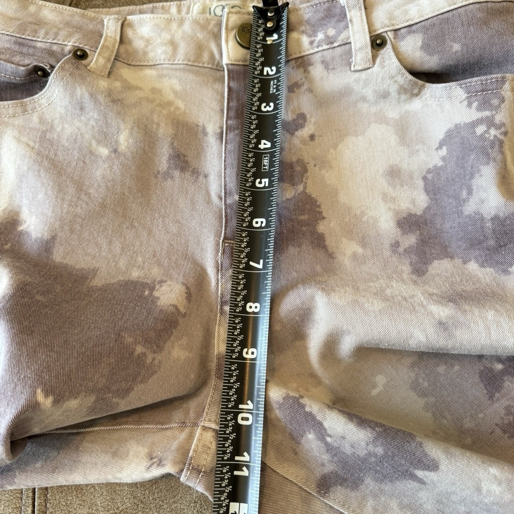 LOGO Lori Goldstein Tie Dye Stretch Twill Skinny Ankle Jeans Womens 8 Lagenlook - Picture 7 of 9